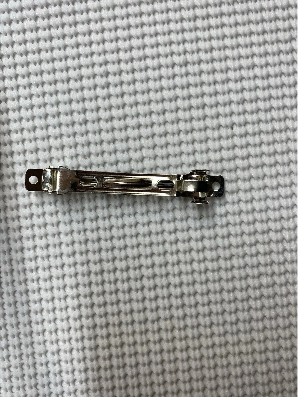 Box of 100 Blank French Hair Barrette Silver Clips Metal: DIY Design Your Own